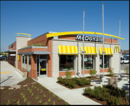 Front View of McDonald's