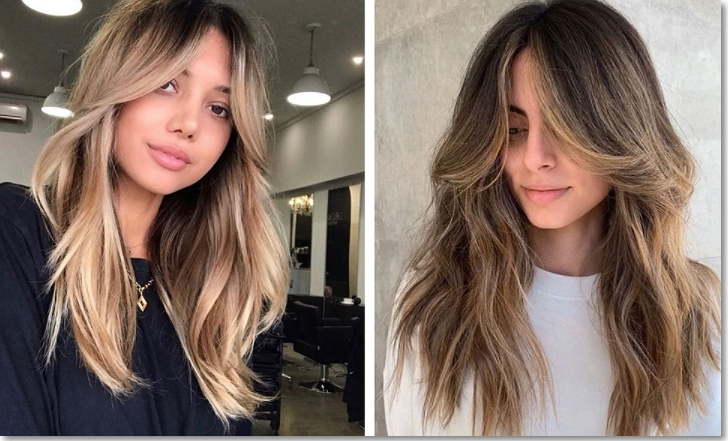 Curtain bangs for all hairstyles