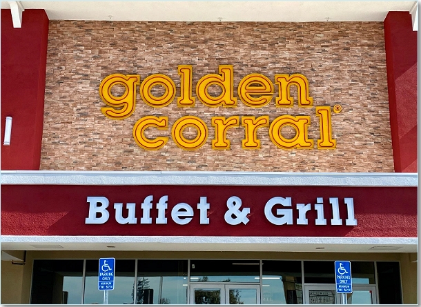 golden corral restaurant view