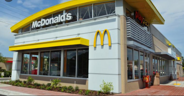Frontside view of McDonald's