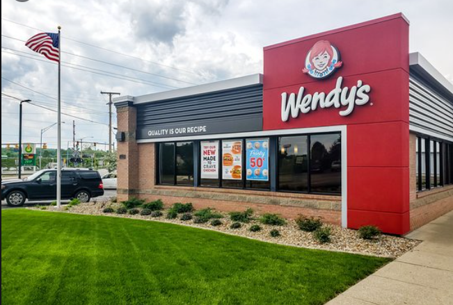 top view of wendy's