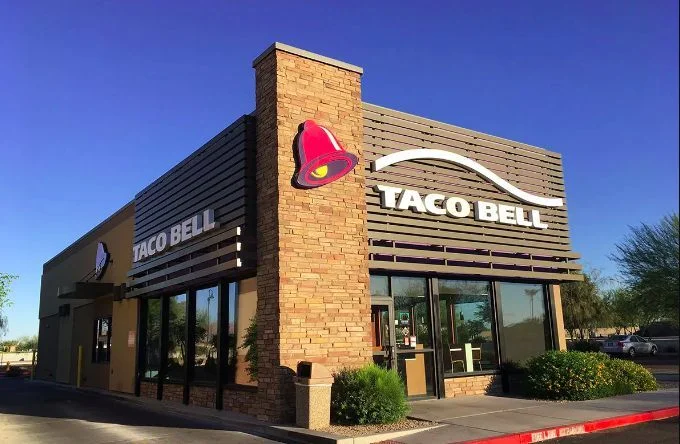 Taco Bell restaurant view